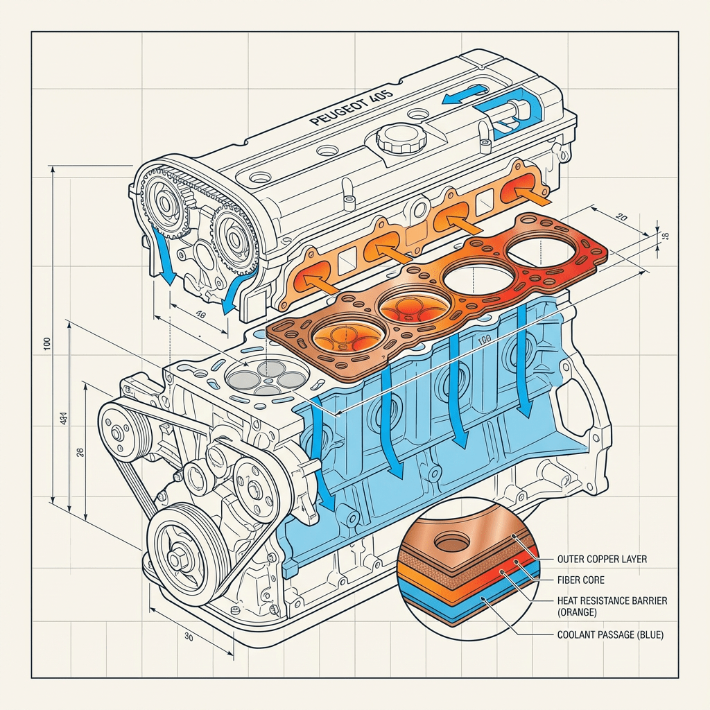 واشر سرسیلندر مسی تقویت شده